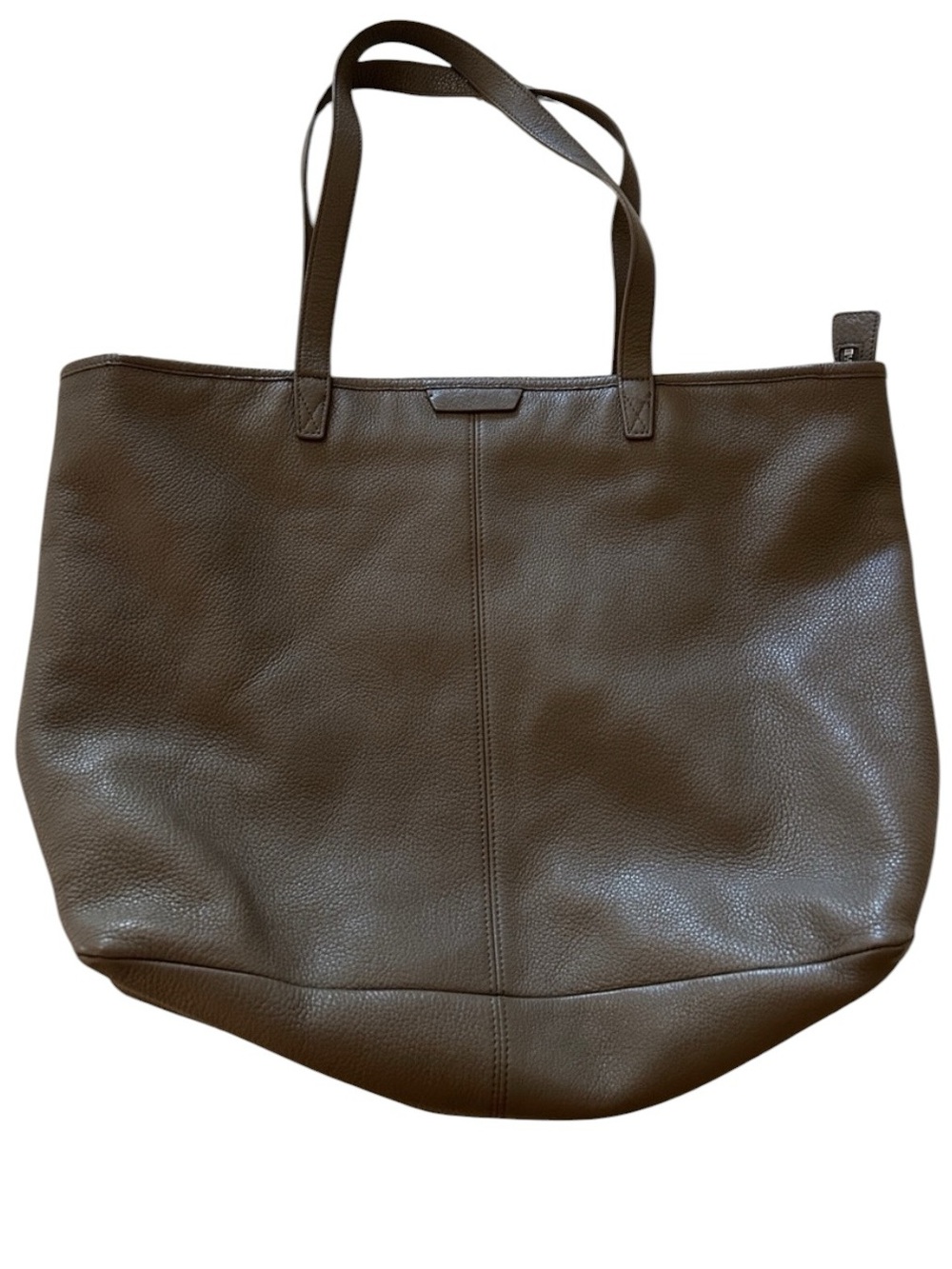 Leatherology taupe Leather Tote Bag - Classic Everyday Carry smaller bag